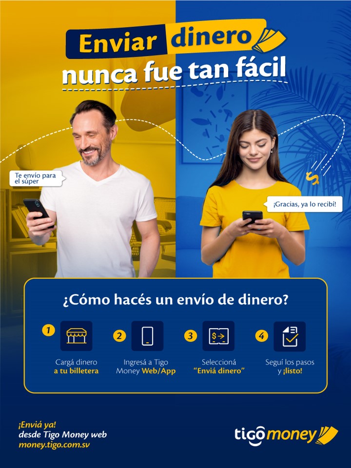 Envío De Dinero Local Por Medio De Tigo Money Tigo Money Tigo Money El Salvador Centro De 2611